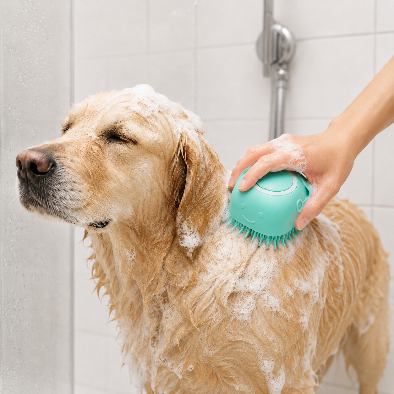 Petvara Silicone Dog Washing Brush