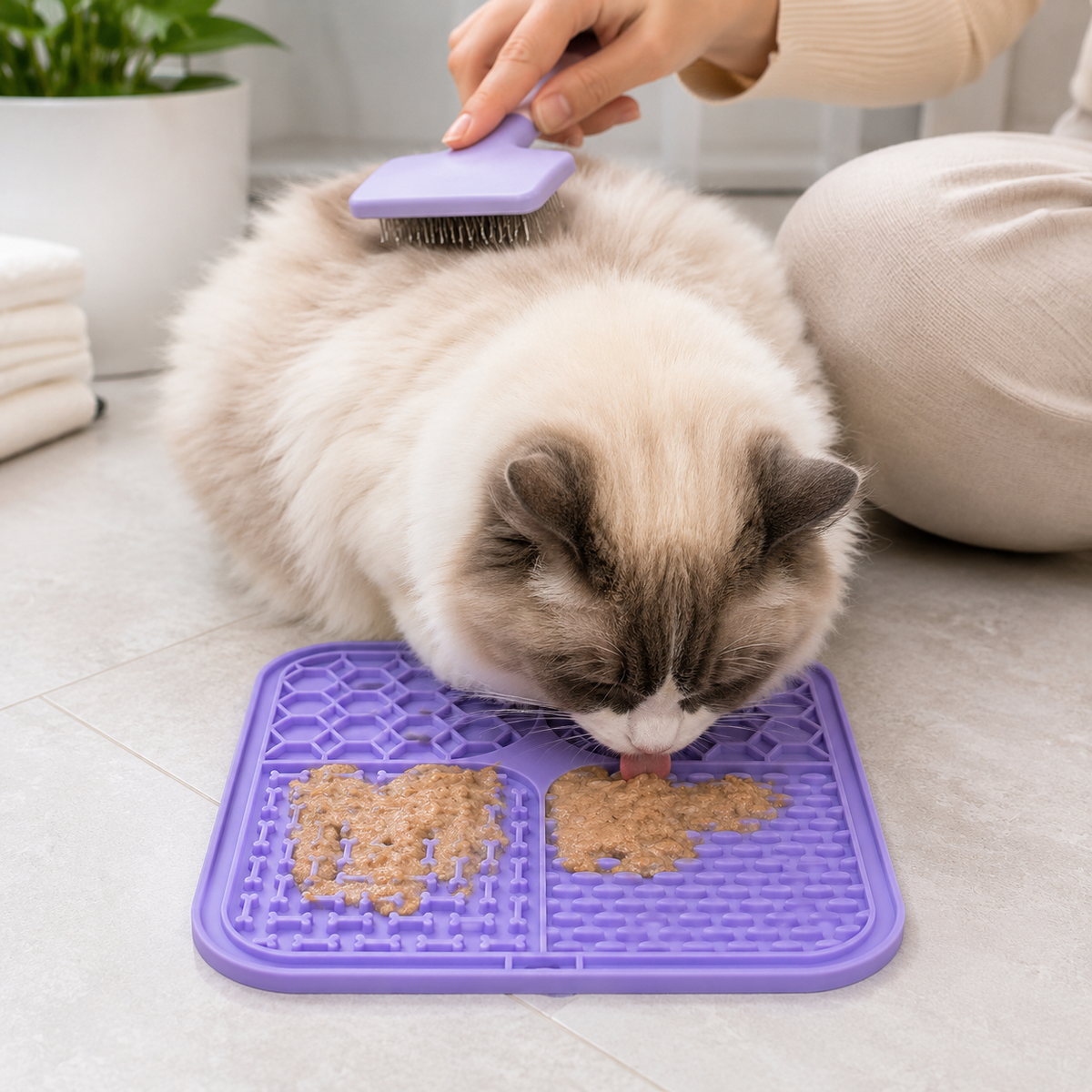 Petvara Waterproof Slow Feeder Lick Mat